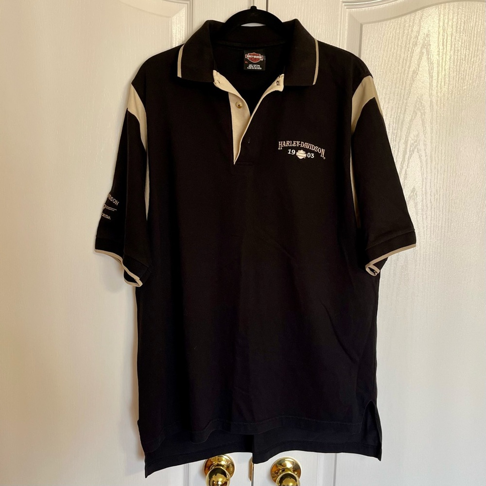Harley-Davidson 1903 Naples Florida Black Polo Shirt